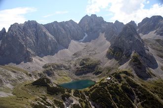 Drachensee mit Coburger H&uuml;tte