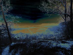 Sonnenuntergang in Hohenhaslach