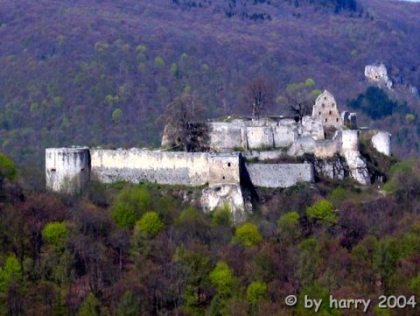 Ruine Hohen Urach vom Hannerfels